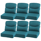 Bellefurn Outdoor Seat Cushions 22 X 24 X 6 inch for Patio Furniture,Outdoor Chair Cushions Outdoor Deep Seat Cushion with Water Resistant & Removable Cover Patio Cushions for Wicker Chair,Sofa,Couch