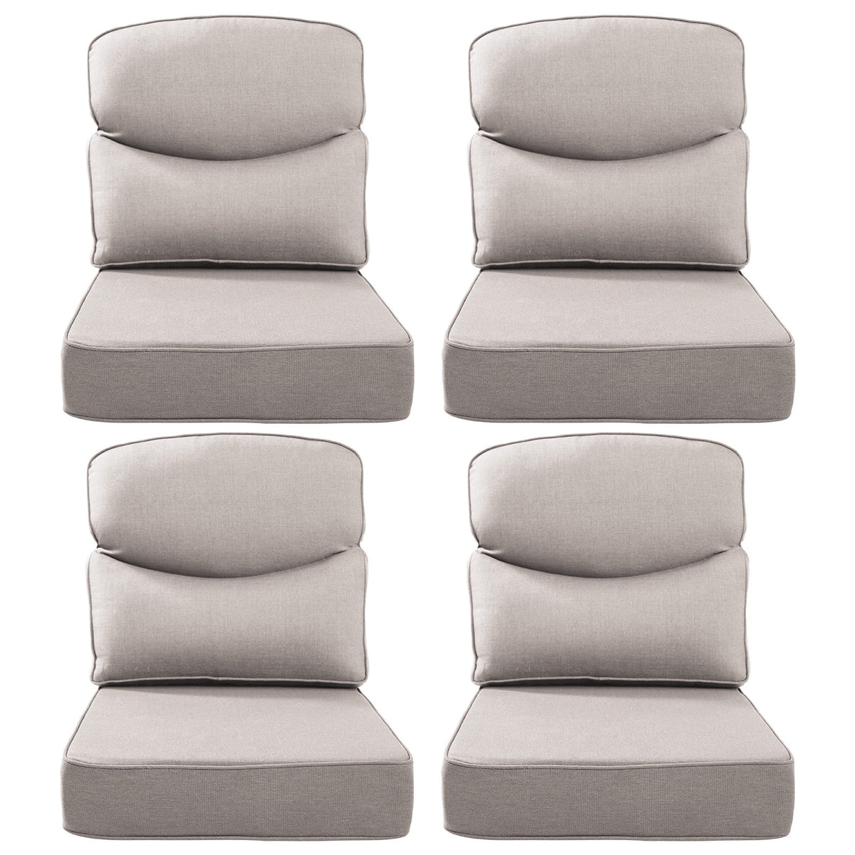 Bellefurn Outdoor Seat Cushions 22 X 24 X 6 inch for Patio Furniture,Outdoor Chair Cushions Outdoor Deep Seat Cushion with Water Resistant & Removable Cover Patio Cushions for Wicker Chair,Sofa,Couch