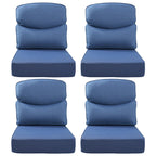Bellefurn Outdoor Seat Cushions 22 X 24 X 6 inch for Patio Furniture,Outdoor Chair Cushions Outdoor Deep Seat Cushion with Water Resistant & Removable Cover Patio Cushions for Wicker Chair,Sofa,Couch