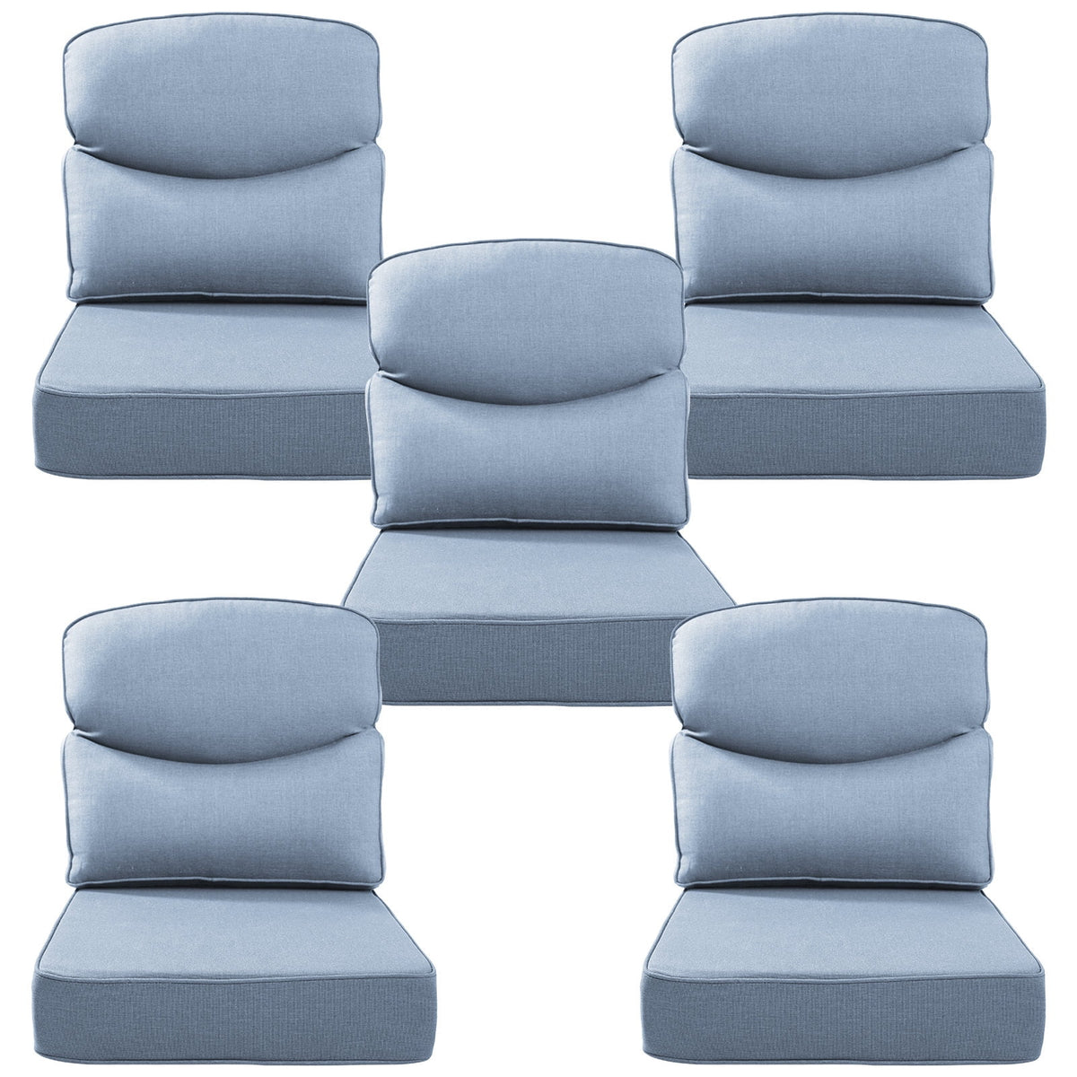 Bellefurn Outdoor Seat Cushions 22 X 24 X 6 inch for Patio Furniture,O