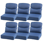 Bellefurn Outdoor Seat Cushions 22 X 24 X 6 inch for Patio Furniture,Outdoor Chair Cushions Outdoor Deep Seat Cushion with Water Resistant & Removable Cover Patio Cushions for Wicker Chair,Sofa,Couch