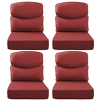 Bellefurn Outdoor Seat Cushions 22 X 24 X 6 inch for Patio Furniture,Outdoor Chair Cushions Outdoor Deep Seat Cushion with Water Resistant & Removable Cover Patio Cushions for Wicker Chair,Sofa,Couch