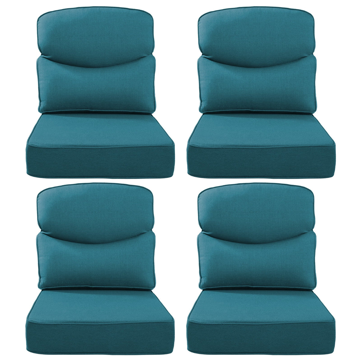 Bellefurn Outdoor Seat Cushions 22 X 24 X 6 inch for Patio Furniture,Outdoor Chair Cushions Outdoor Deep Seat Cushion with Water Resistant & Removable Cover Patio Cushions for Wicker Chair,Sofa,Couch
