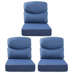 Bellefurn Outdoor Seat Cushions 22 X 24 X 6 inch for Patio Furniture,Outdoor Chair Cushions Outdoor Deep Seat Cushion with Water Resistant & Removable Cover Patio Cushions for Wicker Chair,Sofa,Couch