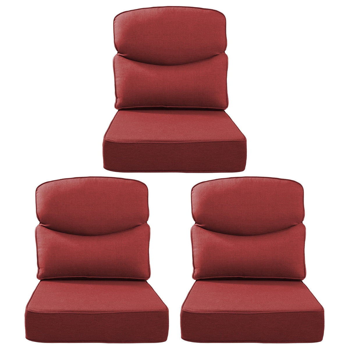 Bellefurn Outdoor Seat Cushions 22 X 24 X 6 inch for Patio Furniture,Outdoor Chair Cushions Outdoor Deep Seat Cushion with Water Resistant & Removable Cover Patio Cushions for Wicker Chair,Sofa,Couch