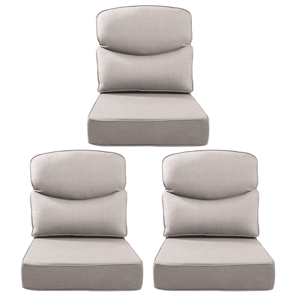 Bellefurn Outdoor Seat Cushions 22 X 24 X 6 inch for Patio Furniture,Outdoor Chair Cushions Outdoor Deep Seat Cushion with Water Resistant & Removable Cover Patio Cushions for Wicker Chair,Sofa,Couch