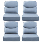 Bellefurn Outdoor Seat Cushions 22 X 24 X 6 inch for Patio Furniture,Outdoor Chair Cushions Outdoor Deep Seat Cushion with Water Resistant & Removable Cover Patio Cushions for Wicker Chair,Sofa,Couch