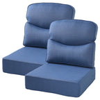 Bellefurn Outdoor Seat Cushions 22 X 24 X 6 inch for Patio Furniture,Outdoor Chair Cushions Outdoor Deep Seat Cushion with Water Resistant & Removable Cover Patio Cushions for Wicker Chair,Sofa,Couch