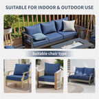 Bellefurn Luxury Outdoor Deep Seat Cushion 22 X 24 X 6 inch for Patio Furniture,Outdoor Sofa Cushions Chairs Cushions,Waterproof & Fade Resistant Patio Furniture Cushions for Wicker Chair,Couch